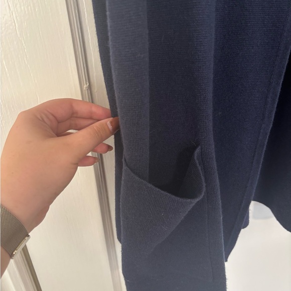 J. Crew Dark Blue Cape Jacket - Picture 2 of 6